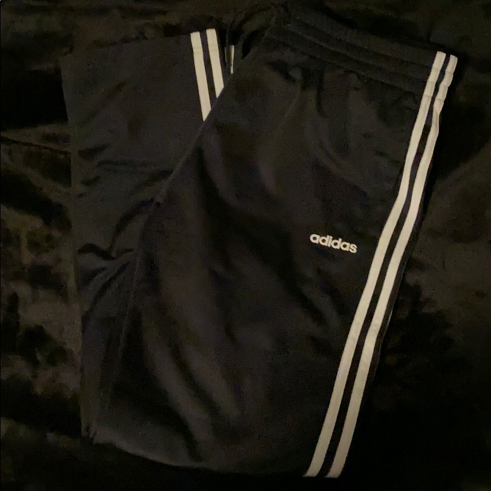 Adidas track pants. Navy size Large.
